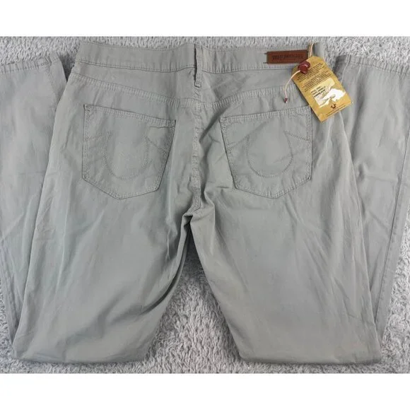 True Religion Womens 29 Brianna Pants Rare Vtg 2003 NWT Gray 90s Y2K Made-USA - Picture 12 of 16